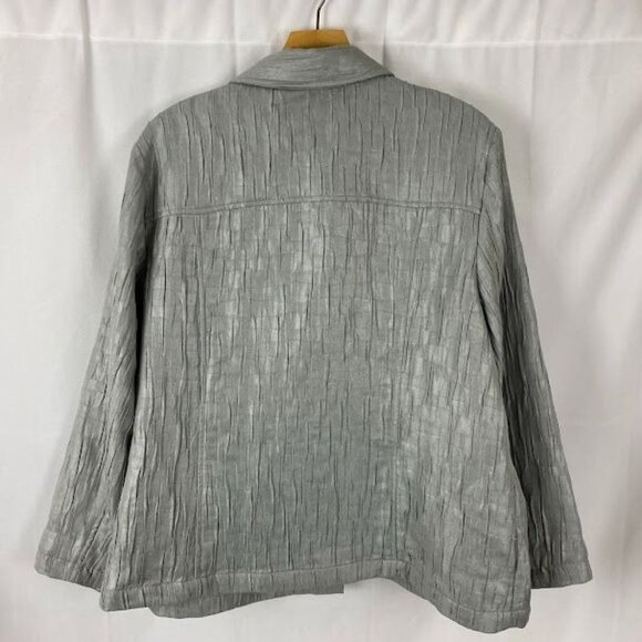 The‎ Tog Shop Gray Button Down Blazer Jacket Women' s 18 - Picture 2 of 16